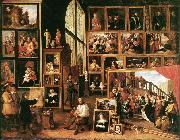 TENIERS, David the Younger The Gallery of Archduke Leopold in Brussels at oil painting reproduction